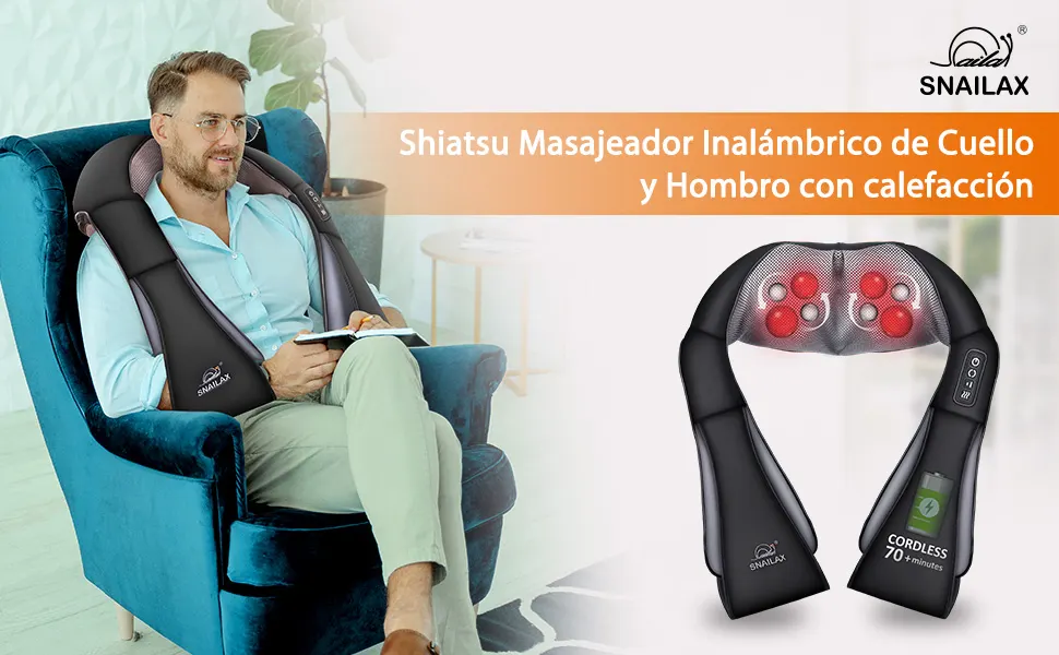 Masajeador de cuello inalámbrico Snailax